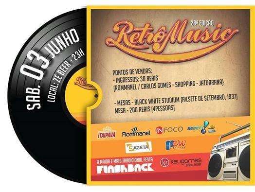 Confira sorteados para a festa RetrôMusic