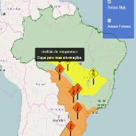 Temperaturas caem nesta terça-feira em Rondônia