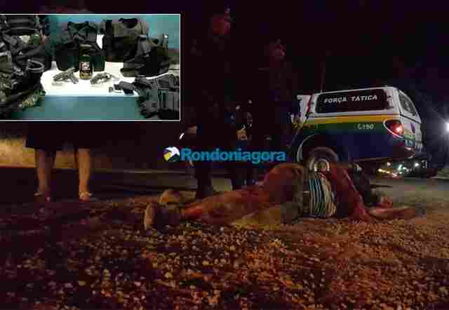 Vídeo: Criminosos são presos com coletes e roupa do Exército após perseguição em Porto Velho