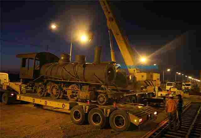Locomotiva da Madeira Mamoré é levada ao Espaço Alternativo de Porto Velho