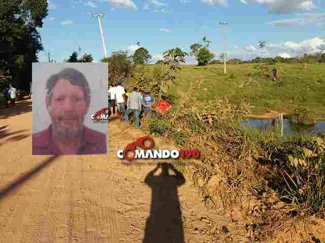 Agricultor morre ao cair de moto em igarapé