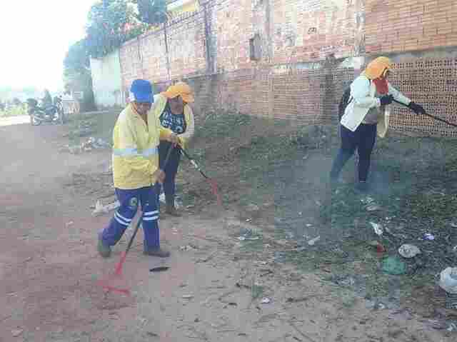 Semusb promove mutirão de limpeza no bairro Tucumanzal