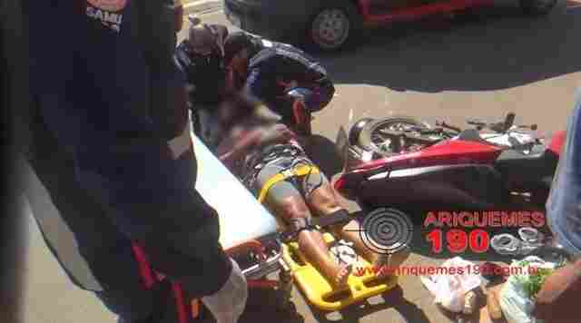 Mais dois motociclistas ficam feridos em acidentes de trânsito