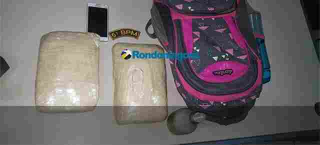 Mulher é flagrada com dois quilos de maconha na rodoviária de Porto Velho