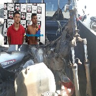Policiais do 1º DP prendem irmãos foragidos com moto desmontada na capital