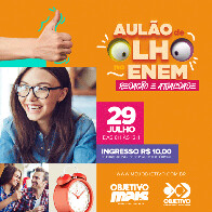 Possíveis temas de redação do Enem 2017 serão abordados em aulão do Objetivo Mais