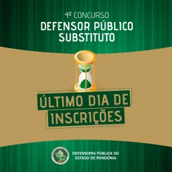 Prazo para se inscrever no concurso de defensor público em Rondônia termina nesta terça