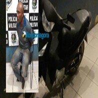 Homem confessa assassinato ao ser preso com moto furtada na capital
