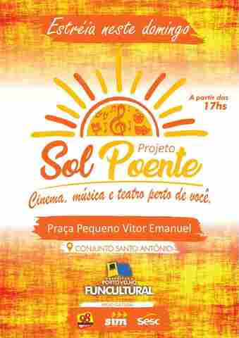 Prefeitura leva cinema, música e teatro aos bairros da capital com o projeto Sol Poente