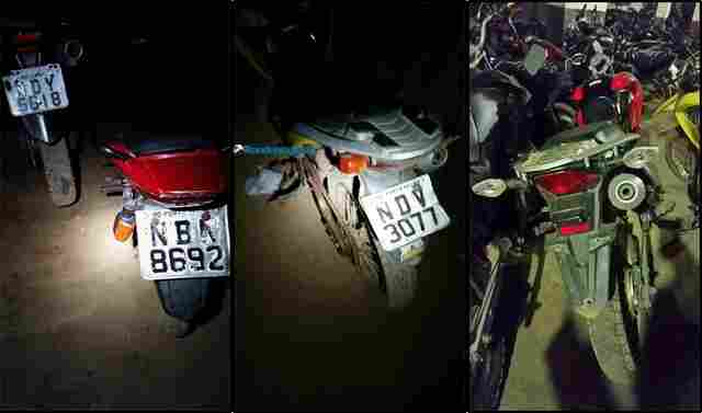 PM encontra quatro motos furtadas escondidas em terreno na Zona Sul