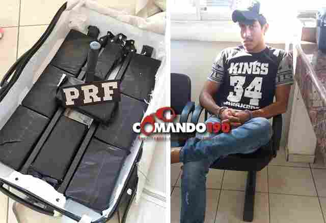 PRF apreende nove quilos de cocaína em Ji-Paraná