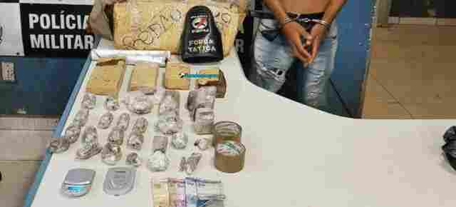 Jovem é preso com mais de 40 porções de maconha na Zona Leste