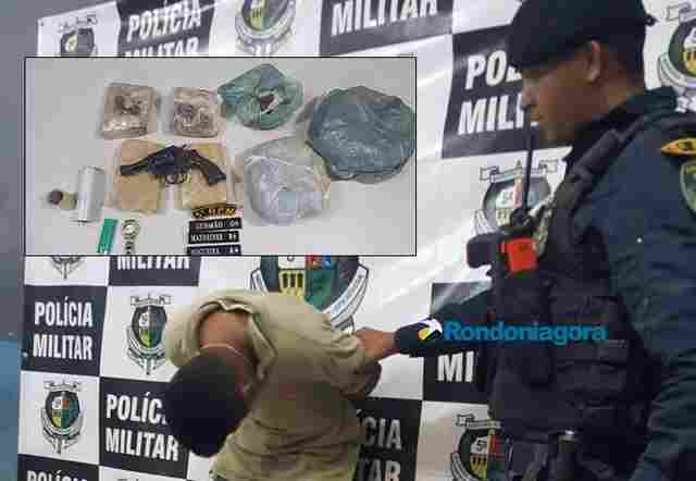 Após ameaçar matar sargento, homem é preso com 5 quilos de maconha e arma