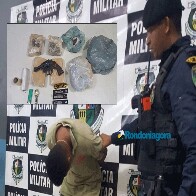 Após ameaçar matar sargento, homem é preso com 5 quilos de maconha e arma
