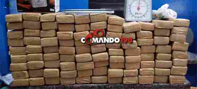 Traficante é preso 65 quilos de maconha