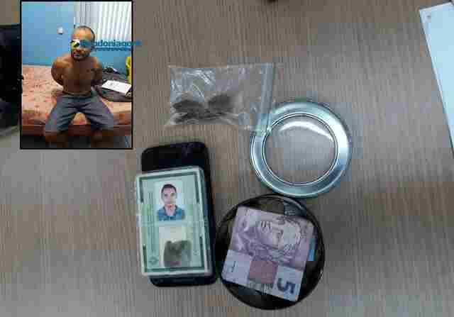 Apenado na condicional é preso com droga após denúncia anônima