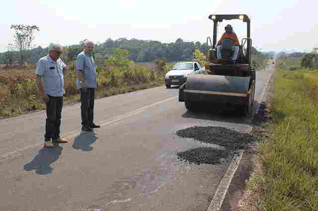 DER atende pedido do Deputado Airton Gurgacz e inicia recuperação da RO-480