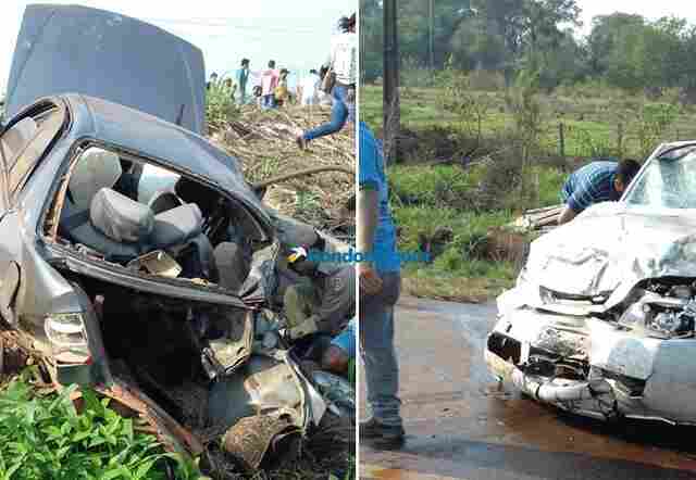 Quatro pessoas morrem em acidente com três veículos na RO-010