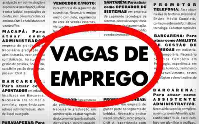 Confiras as oportunidades de emprego oferecidas no Sine em Porto Velho