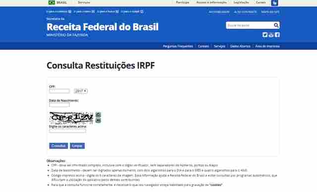 Receita Federal libera consulta ao quarto lote de restituição de imposto de renda