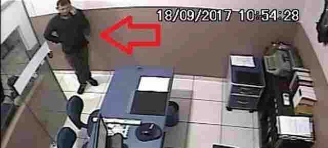 Vídeo: Casal é flagrado furtando notebook de cartório em Porto Velho