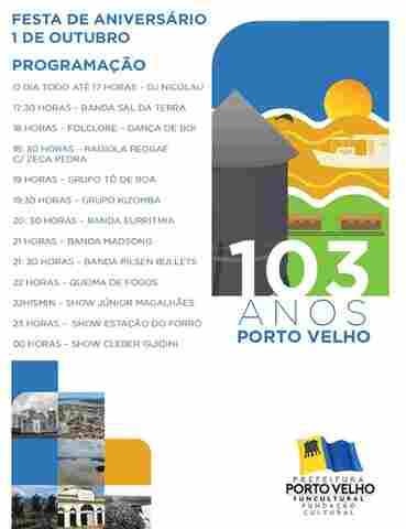 Prefeitura finaliza preparativos para a grande festa de aniversário de Porto Velho