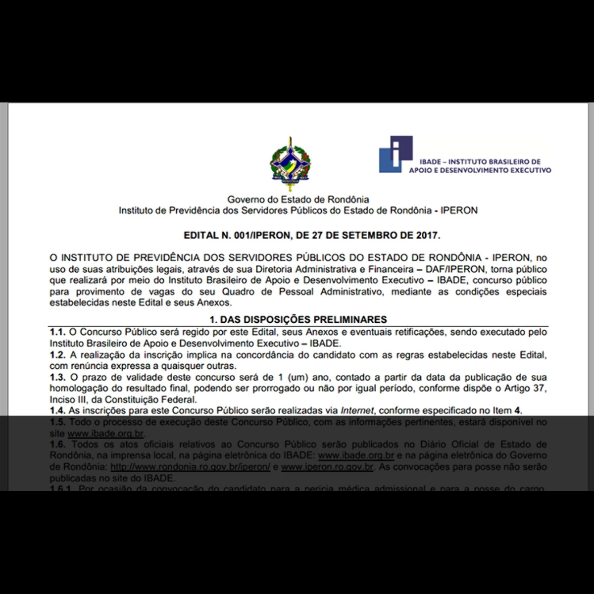 Previdência - IPERON - Governo do Estado de Rondônia - Governo do