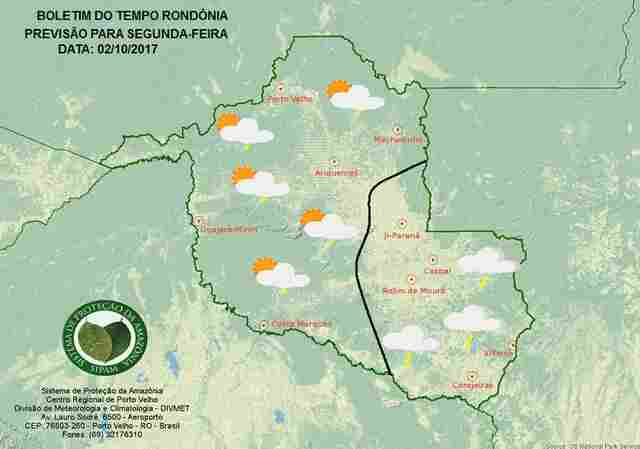 Tempo no feriadão permanece quente com temporais e na segunda nova frente fria