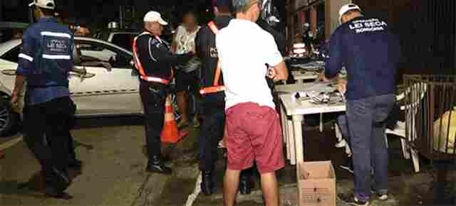 Militar do Exército, policial federal e idoso estão entre os nove presos na Operação Lei Seca