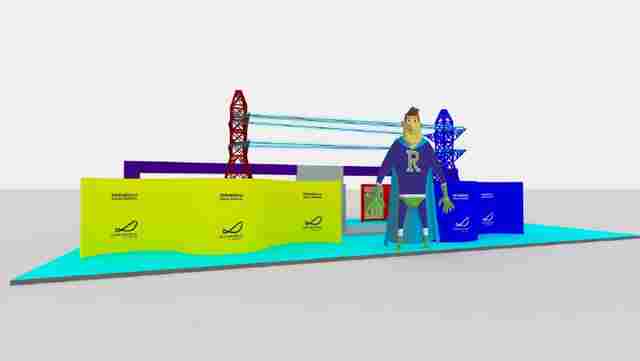 Royalties da Hidrelétrica Santo Antônio são tema de estande no shopping de Porto Velho