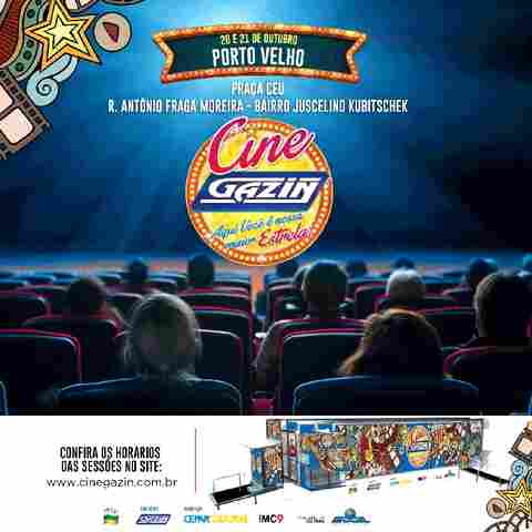 Cine Gazin já está na estrada e se apresenta em Porto Velho