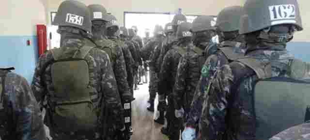 Exército realiza operação no presídio de Ji-Paraná