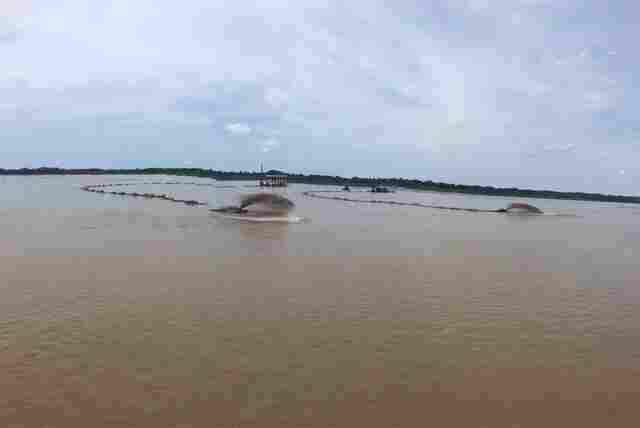 Obra de dragagem do Rio Madeira retira mais de 190 mil metros cúbicos de barro na região de Miriti