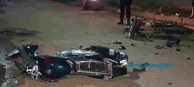Acidente envolvendo duas motos deixa vítimas em estado grave