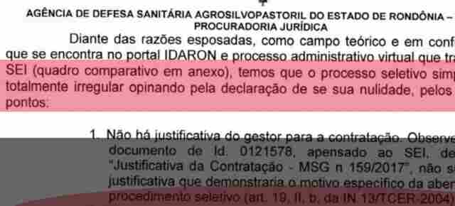 Idaron cancela seleção de médicos veterinários após irregularidades