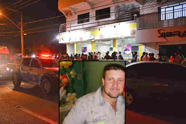 Homem é morto a tiros em frente a sorveteria