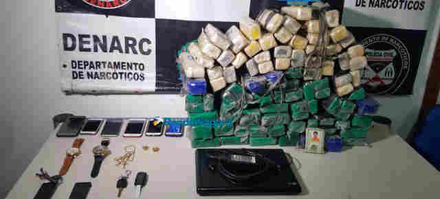 Denarc prende quadrilha com 62 quilos de cocaína dentro de carro de luxo