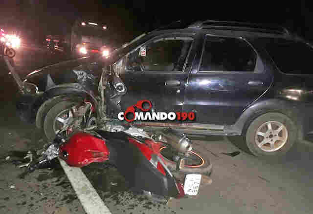 Motociclista de 19 anos morre em acidente na BR-364