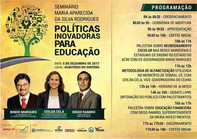 Sindsef promove seminário sobre Políticas Inovadoras para Educação