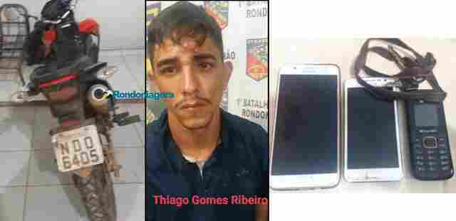 Monitorado por tornozeleira é preso por roubar moto e celulares em comércio de Porto Velho