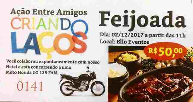 Primeira dama organiza feijoada para doação de cestas básicas