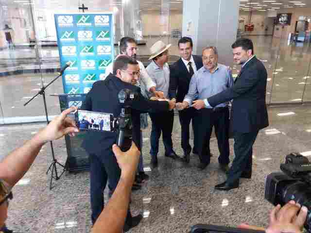 Luiz Cláudio agradece apoio da Infraero ao atender pedido de instalação de conectores no aeroporto de Porto Velho