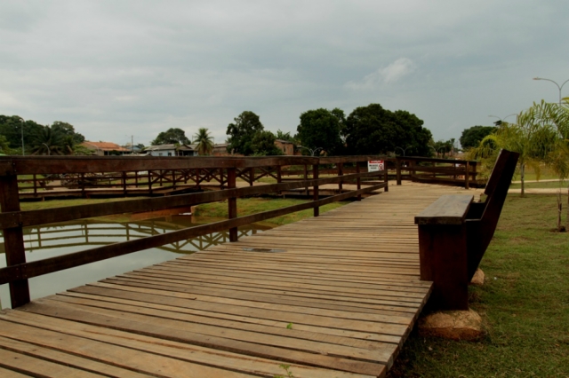 Brejo é transformado em parque para comunidade em Ariquemes