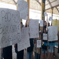 Após assalto e agressão em ônibus, estudantes da Unir protestam por mais segurança
