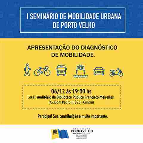 Seminário apresentará estudos sobre mobilidade urbana