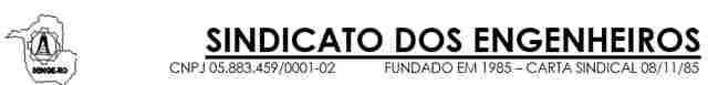 Edital de convocação do Sindicato dos Engenheiros do Estado de Rondônia