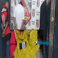 Trio é detido com drogas e dezenas de roupas ainda com etiquetas