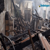 Imagens mostram dimensão do incêndio no centro de correição da PM em Rondônia