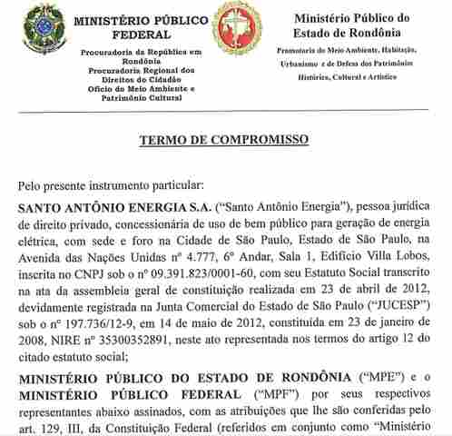 Santo Antônio Energia firma compromisso com associações de agricultores e Ministério Público