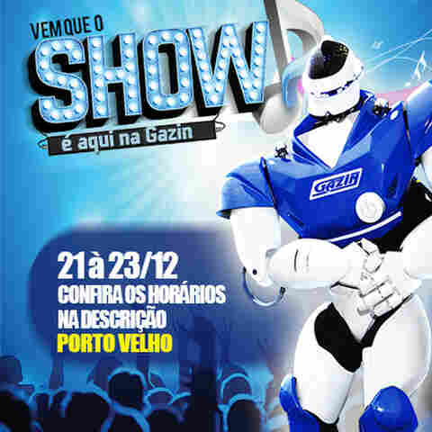 Robozão da Gazin está em Porto Velho até sábado; veja a programação